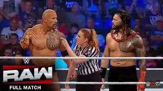 Roman Reigns vs. The Rock: Raw, March 22, 2025 - No Holds Barred Match