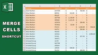How to Merge Cells in Microsoft Excel Shortcut formula
