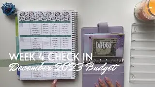 Week 4 Check In | December 2023 Budget | Inconsistent Income | College Student | 24 Year Old