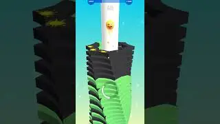 Stack Ball Level Up shorts video #shortsfeed #shortsvideo #shorts #stackballgame