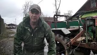Самодельный трактор на электрической тяге Дедовский трактор Трактор своими руками Маленький трактор