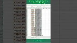 Automatically create 1000 Folders from list in Excel in 30 SECONDS 