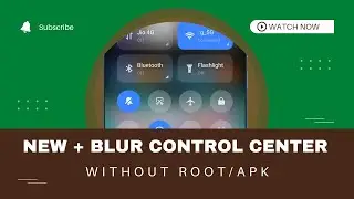 Install New MIUI 13 Control Center in any Xiaomi Device 😍😍 | Control Center Blur Back without root🔥🔥