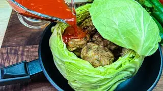 NEW RECIPE! HAVE YOU EVER COOKED SO INCREDIBLY DELICIOUS! AN EASY CABBAGE RECIPE!
