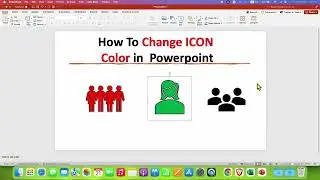 How to Change Icon Color in Powerpoint