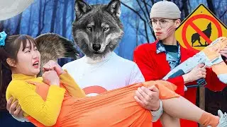 BF turn into a Wolf Rescue Doll Squid Game | Very Sad Story FNF vs Squid Game Real Life