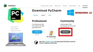 How to Download & install Pycham in Windows 8/10/11 in 5 Minutes | Python | pycham