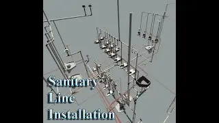 Installation of Sanitary Line