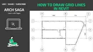 How to draw Grid Lines | Revit Tutorial in English | Mini-Series #4