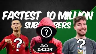 Fastest hit 10 Million Subscribers on Youtube || ► 3D Compare || UR · Cristiano