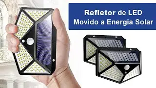 NOVO Refletor Solar 100 LEDs Maior Luminosidade 1200 Lumens | Energia Solar Shop