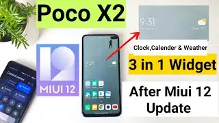 Poco x2 miui 12 update 3 in 1 widget must try feature