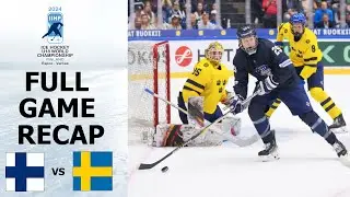 FINLAND vs SWEDEN Highlights | 2024 IIHF U18 World Championship