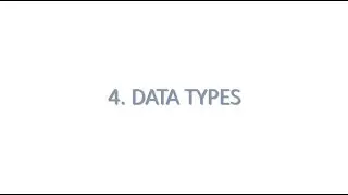 4. Data types