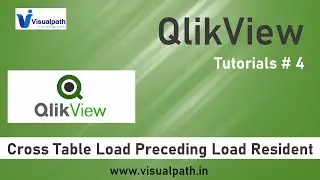 #4 How to Load a Cross Table | Preceding Load, Resident Load | QlikView Tutorials