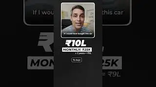 Rs. 10L ki Gaadi RENT pe li! | Ankur Warikoo #shorts