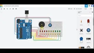 Programming with Arduino in Tinkercad: Potentiometer Input (Analog) , Bar graph & 7-Segment Display