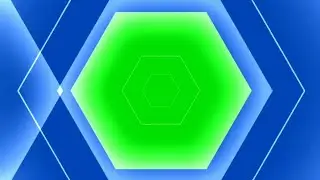 Colourful Hexagram Transitions Animation Effects Green Screen hd video || chroma key Transitions