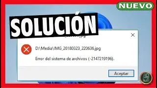 ✅ Cómo REPARAR el ERROR del SISTEMA de ARCHIVOS -2147219196 🔴 SOLUCIÓN Windows 11, 10, 8 y 7