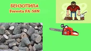 Роспаковка , обзор и первый запуск бензопилы Foresta FA-58N  часть 2