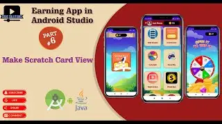 How to Create Earning App in Android Studio , Complete  Source Code,  Make Scratch Card  | Part 6