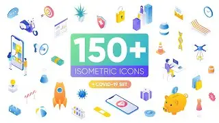 Isometric Animated Icons | After Effects Template