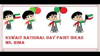 How to draw for Kuwait National Day