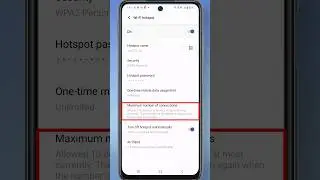 How to set limit devices connected to hotspot | Hotspot devices limit kaise set karen 