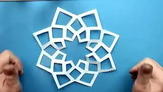The SIMPLE SNOWFLAKES made of paper. How to make SMALL SNOWFLAKES with your own hands. New Year's