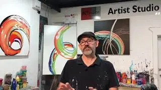 Spiral Spin Art Lesson Put Some Colour in Your Life Feature Artist Glenn Farquhar