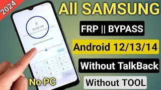 Samsung Frp Bypass 2024|Android 13-14 New Security 2024|Frp Lock Removal Samsung | Bypass Frp