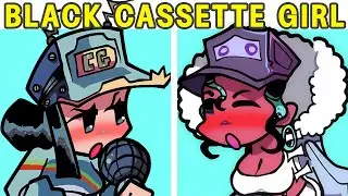 Friday Night Funkin - Cassette Girl VS Black Cassette Girl (FNF MOD/HARD/Gameplay)