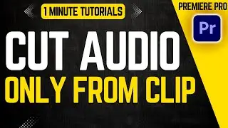 How to Cut Audio Only in Adobe Premiere Pro (2025 Tutorial)