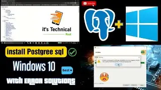Installation Postgres SQL 13 in Windows 10 error free | problem running post -install step by step