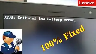 Critical Low Battery Error | 100% Fixed | Plugged in not charging | 2023