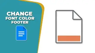 How to change font color in footer in Google Docs
