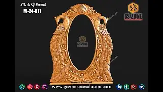 GSzone peacock 3D Mirror Frame Design✨