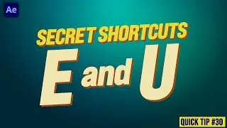 ESSENTIAL After Effects SHORTCUTS | Adobe After Effects Tutorial