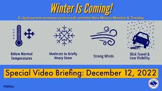 December 12, 2022 Wintry Weather: Special Briefing