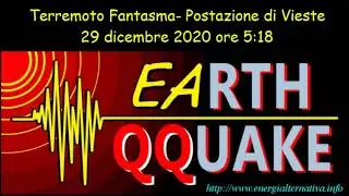 Terremoto Fantasma-Terremoto 2.9 Costa Adriatica 29 dicembre 2020