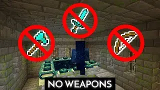 Beating Minecraft Without WEAPONS!