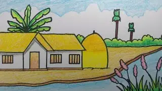 How to draw easy autumn scenery || Step by step || Sayeed Arts
