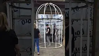 giant bird cage #kandgmakeit #aeonlaser #lasercutting