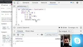 Solving Palindrome Number in JavaScript 30MCC