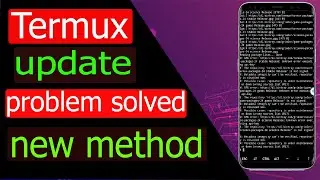 Termux update & upgrade error problem  solved using new method 100% working