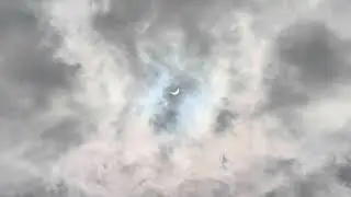 Solar Eclipse 2024| Southern Ontario|Ecliise from my window|Managed to see it through clouds|Canada|