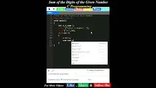 Sum of the Digits of the Given Number 