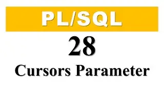 PL/SQL tutorial 28: Cursor Parameter In Oracle Database By Manish Sharma