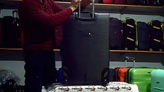 Чемодан на двух колесах, с металлическим каркасом, и цельной ручкой Three birds синий большой