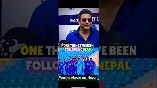 Wasim Akram Talks Nepal cricket 🇳🇵❤️😱|| Nepal cricket glory day || Wasim Akram